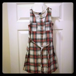 GAP plaid sleevless dress